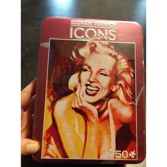 NEW! 750 Piece Puzzle Marilyn Monroe Icons Stephen Fishwick MasterPieces - Picture 10 of 10